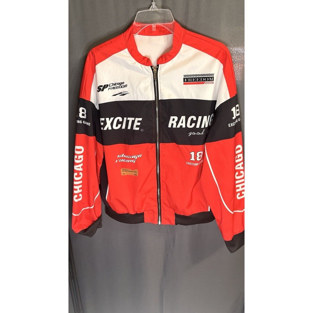 Excite Racing Colorblock Bomber Motorsport Jacket XL Streetwear Game